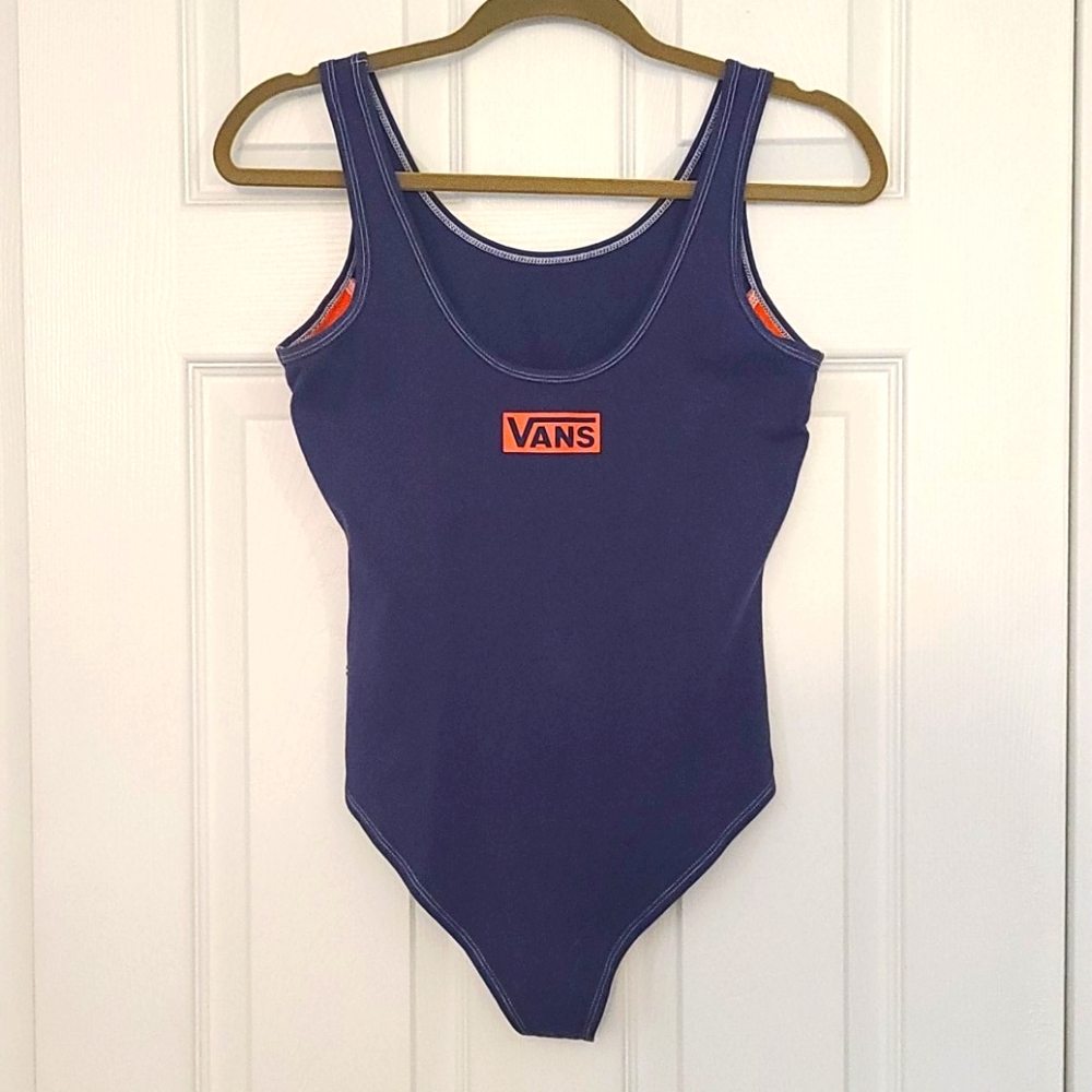 Vans Pro Stitched Navy & Red Bodysuit